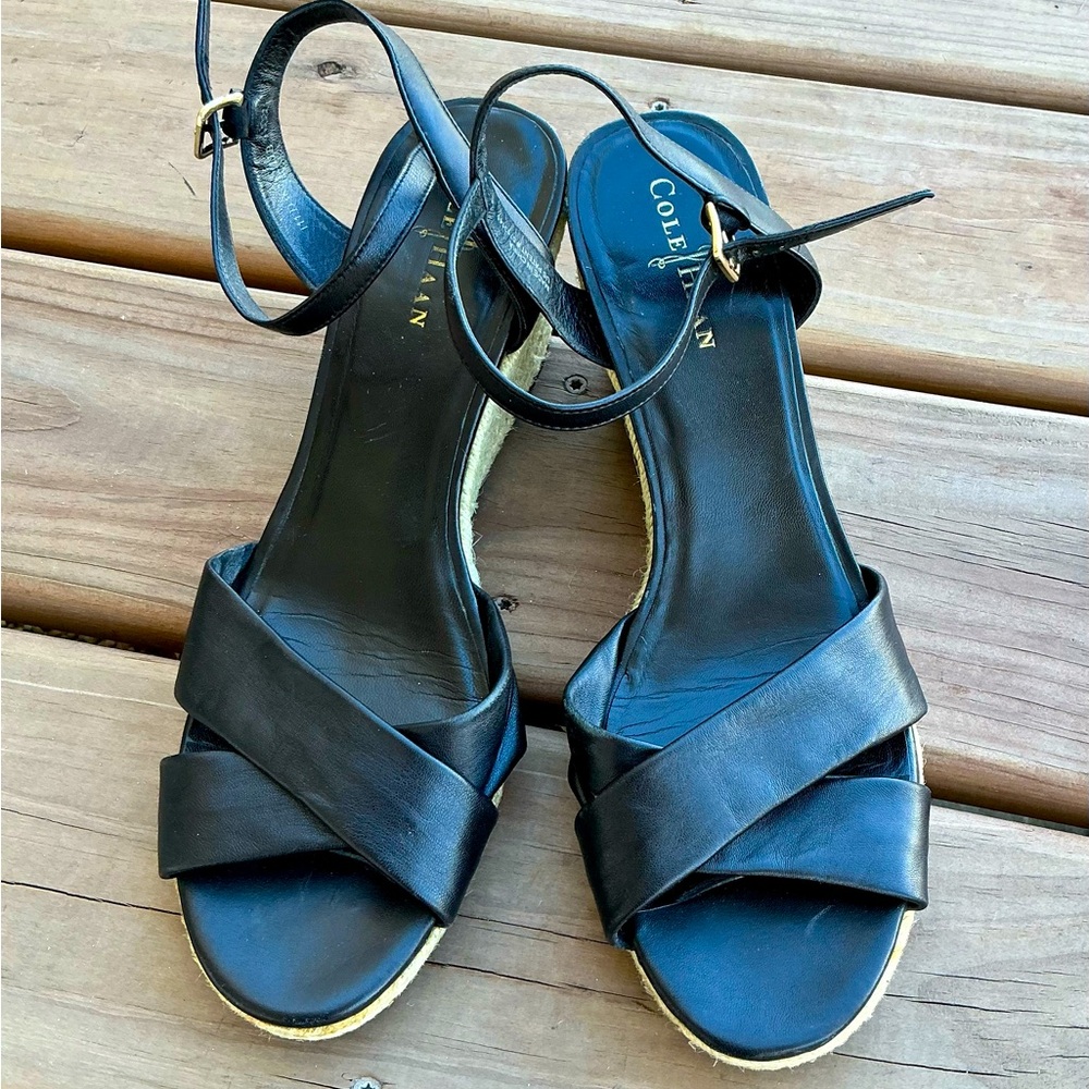 Genuine leather wedge sandals 🔥🔥